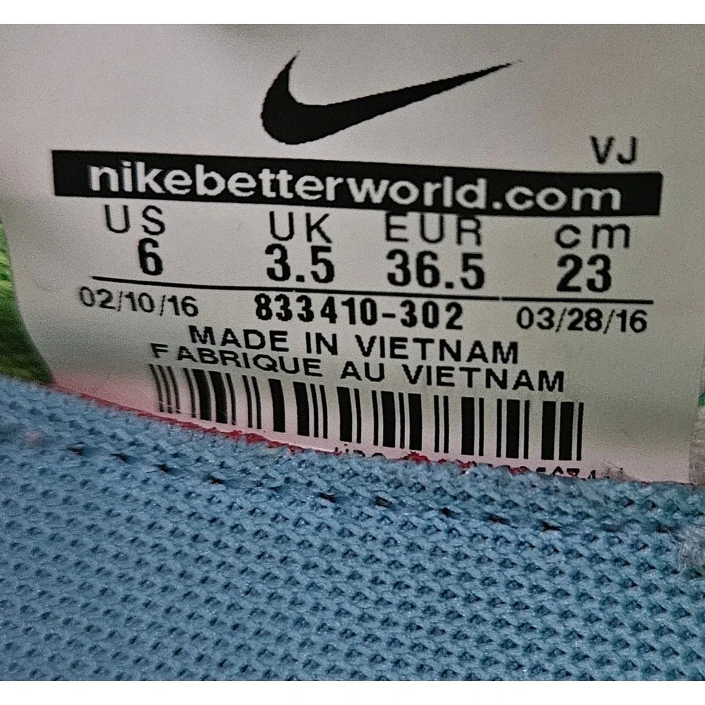 Nike Free Transform Flyknit Running Shoes Women's 6 Lime Green Training